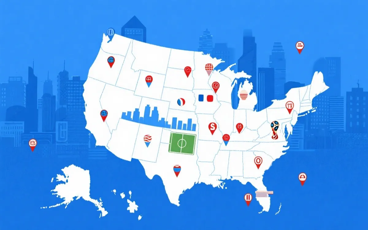 2026世界杯比赛北美完整赛程可视化解读：从小组赛到决赛，一眼规划你的“追球路线图”